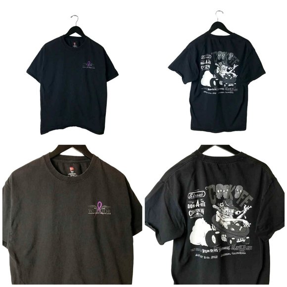 2012 Warrior In The Fight Of Pancreatic Cancer Cook Off T Shirt Black Large L - Picture 1 of 14